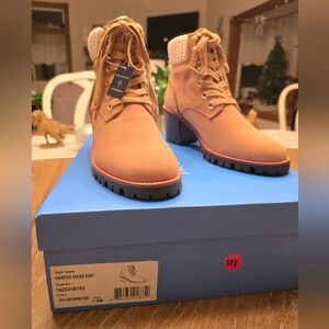 Harper Lace Up Tan Women's Boots SIZE 7.5 Jack Rogers